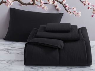 4 piezas de cama 90 tamaño individual color negro