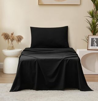 4 piezas de cama 90 tamaño individual color negro