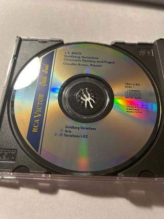 2CD Claudio Arrau Bach Variaciones Goldberg