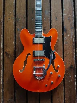 Semihollow con bisby y roller hartwood