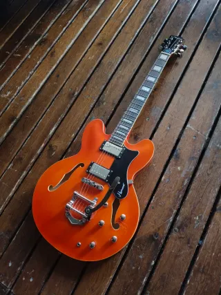Semihollow con bisby y roller hartwood