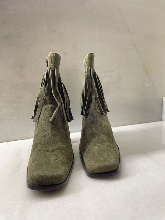 Botines mujer verdes