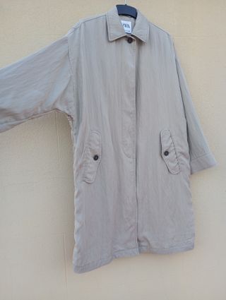ZARA gabardina ancha oversize t.S