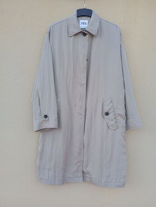 ZARA gabardina ancha oversize t.S