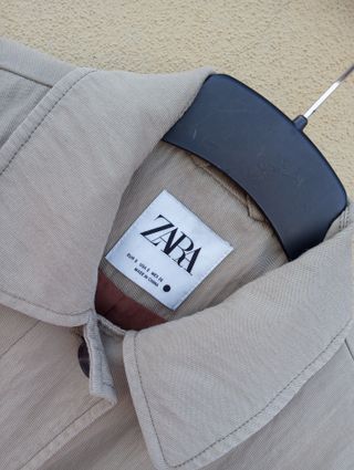 ZARA gabardina ancha oversize t.S