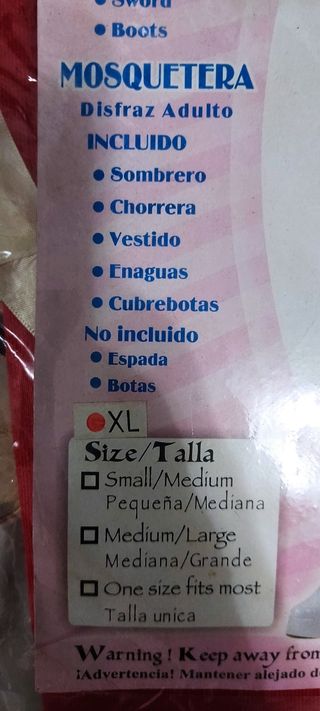 Disfraz carnaval a estrenar
