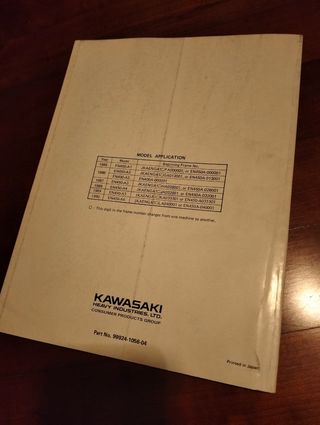 Oficial service manual - Kawasaki EN 400 - EN 450