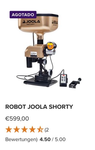 Pin pon robot entrenamiento