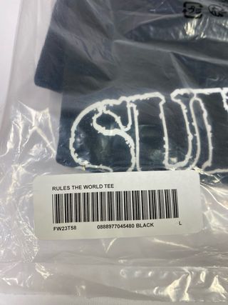 Supreme Corteiz Rules The World Tee Black