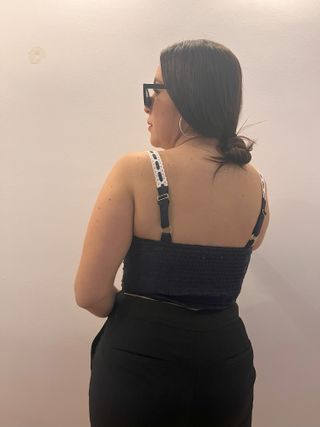 💙 Bordado con Botones - top - Talla S - Nuevo 💙