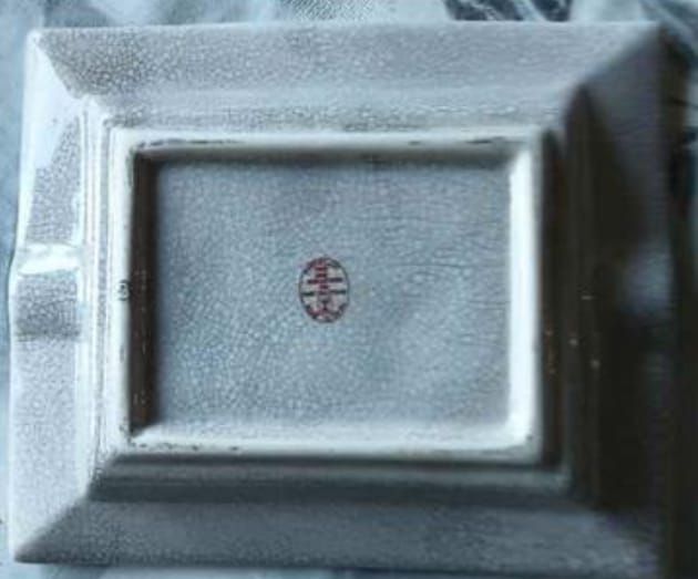 Cinzeiro de Porcelana Chinesa Autêntica