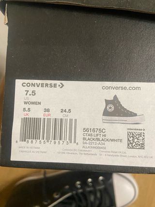 Converse Chuck Taylor all star negras piel