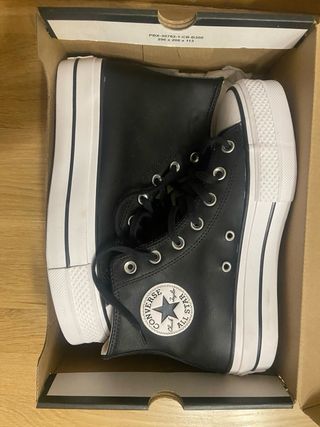 Converse Chuck Taylor all star negras piel