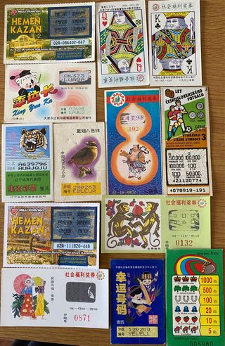 Billetes de loteria extranjera