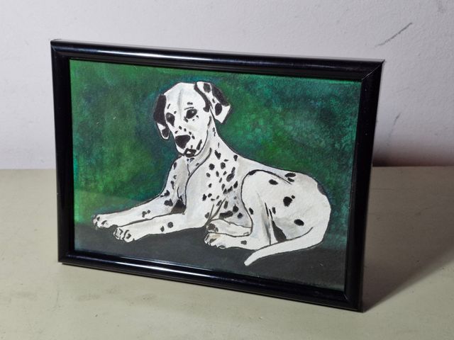 Acuarela. Perro Dálmata