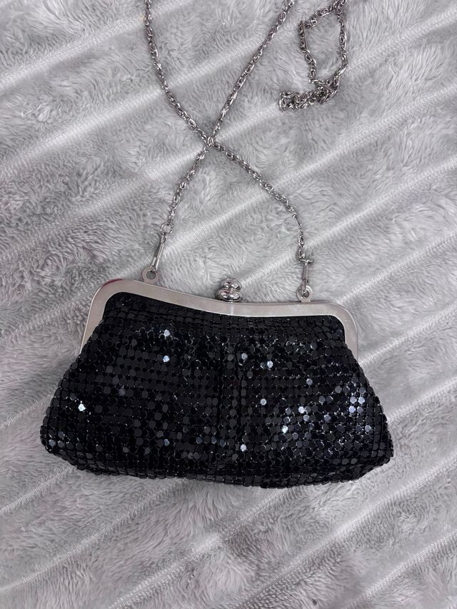 Bolso negro fiesta pequeño