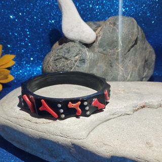 🔥 Bracciale Vintage Ebano e Corallo