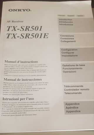 Receptor Audio - Video Onkyo TX-SR501E