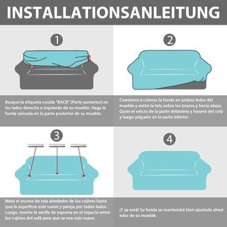 Funda Elástica para Sofá 2 plazas