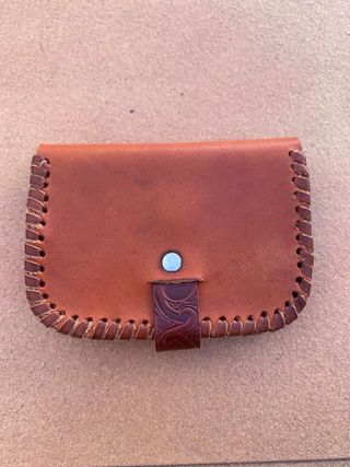 Monedero cuero con presilla