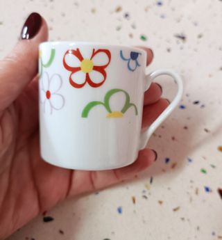 Juego café porcelana 6 servicios Vintage, Nuevo