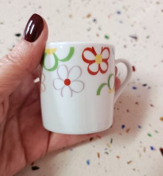 Juego café porcelana 6 servicios Vintage, Nuevo