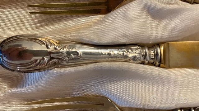 servizio posate boggiali argento 800 vintage
