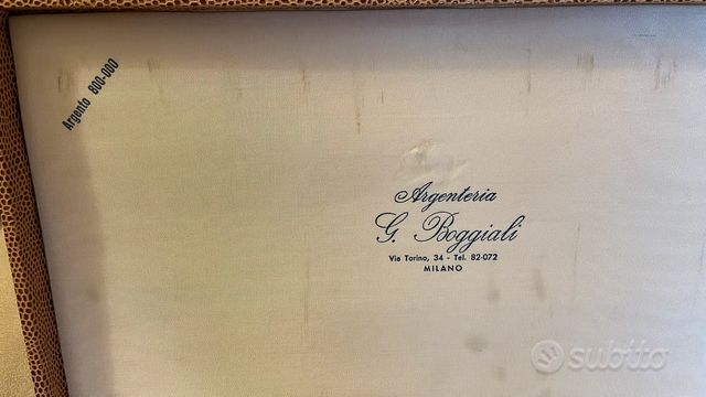 servizio posate boggiali argento 800 vintage