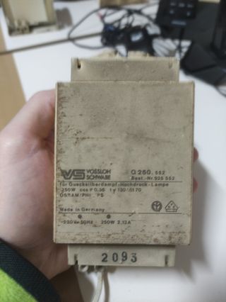 Reactancia-Balasto Eléctrico para Lámpara Vapor de