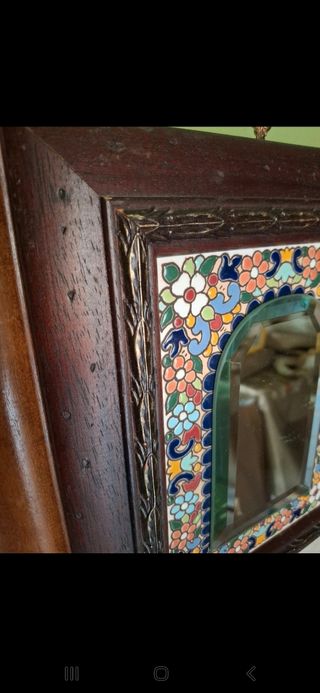 Vintage legno ceramica 