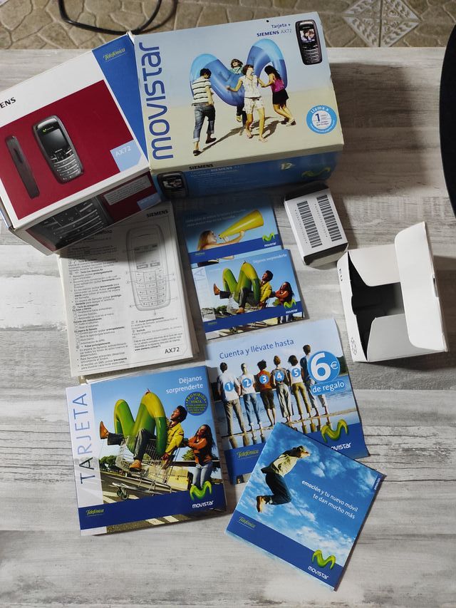 CAJA ORIGINAL MÓVIL SIEMENS AX72