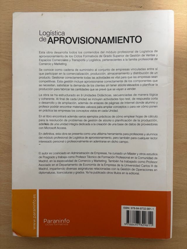 Logística de aprovisionamiento