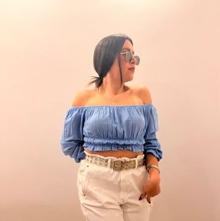 💙 Blusa azul Stradivarius - Talla S - Nueva 💙