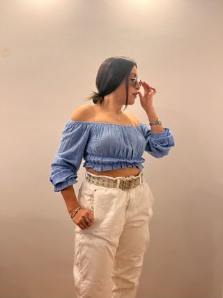 💙 Blusa azul Stradivarius - Talla S - Nueva 💙