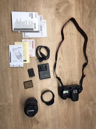 Set cámara de fotos Canon EOS 77D