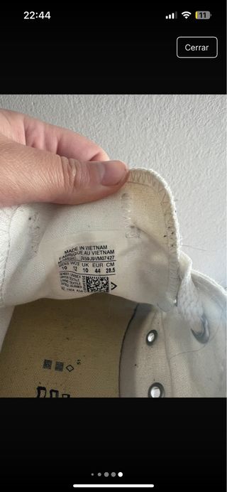 Converse hombre blancas