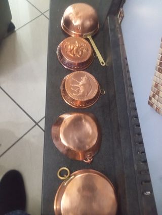 Pentolini in rame antichi