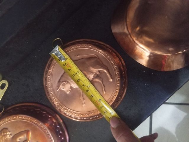 Pentolini in rame antichi