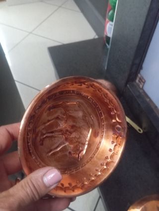 Pentolini in rame antichi