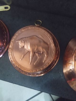 Pentolini in rame antichi