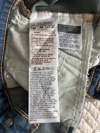 Pantalon vaquero pitillo Levi’s