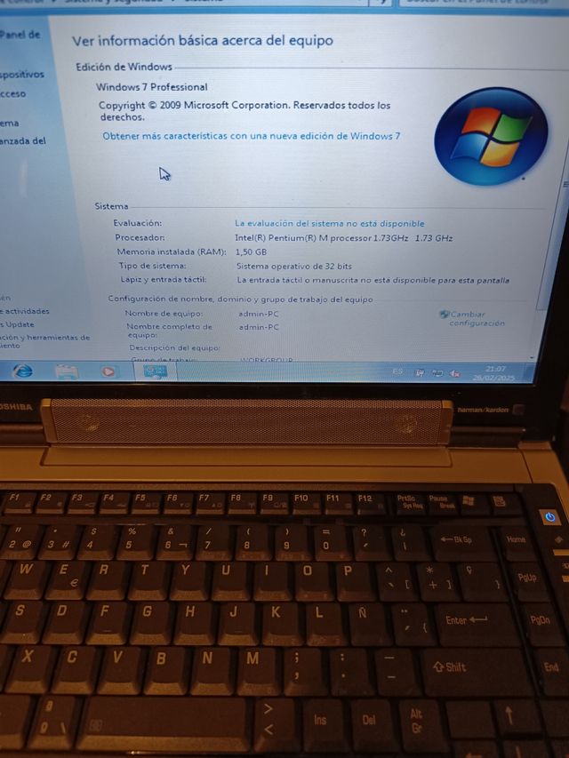 Pc portátil antiguo