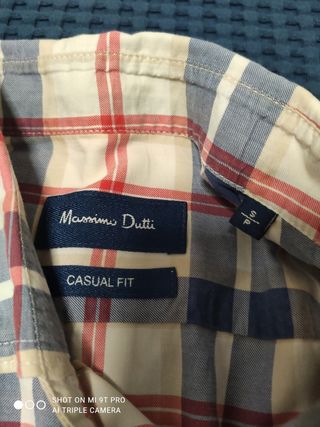 Camisa hombre cuadros Máximo Dutti 