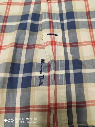 Camisa hombre cuadros Máximo Dutti 