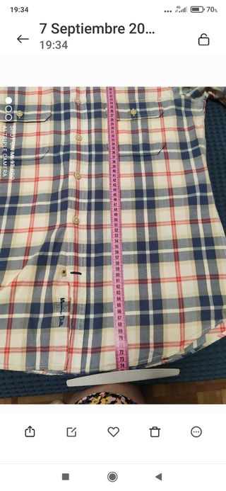 Camisa hombre cuadros Máximo Dutti 