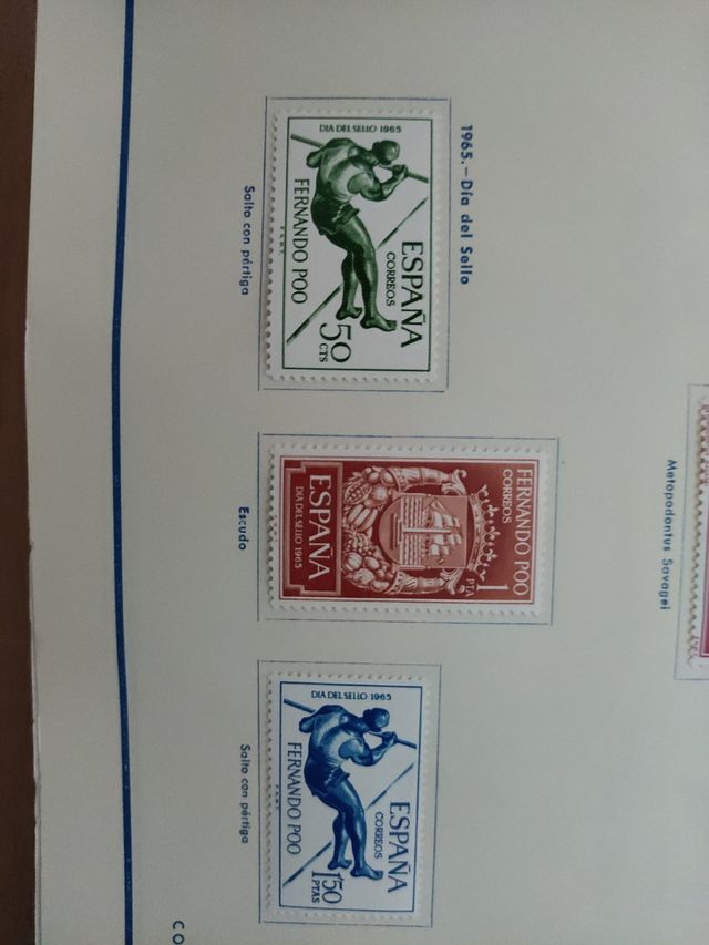 Sellos colonia española Fernando Poo