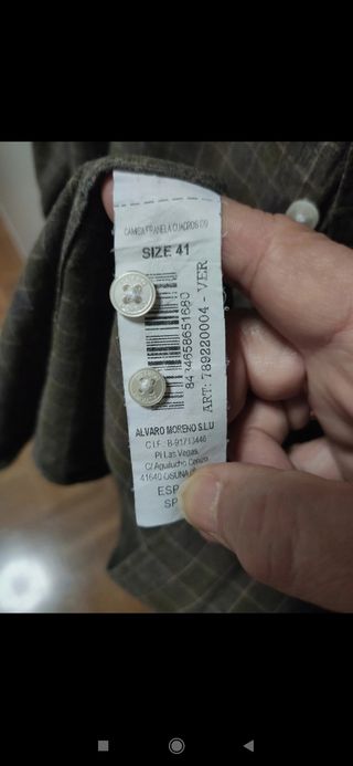 Camisa de cuadros de Álvaro Moreno 