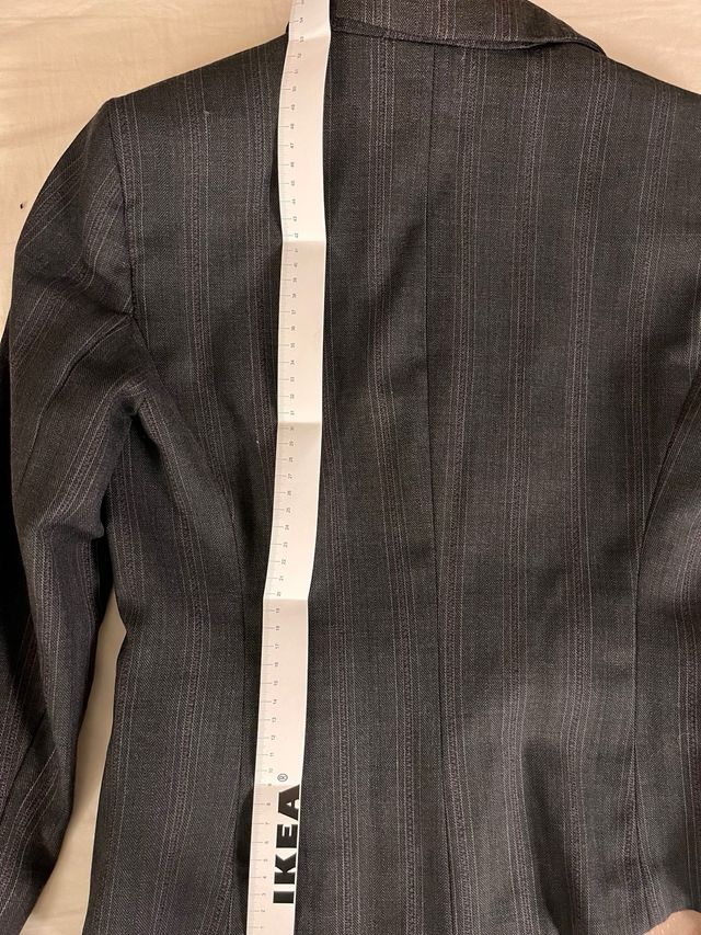 Blazer grigio simil gessato Rinascimento