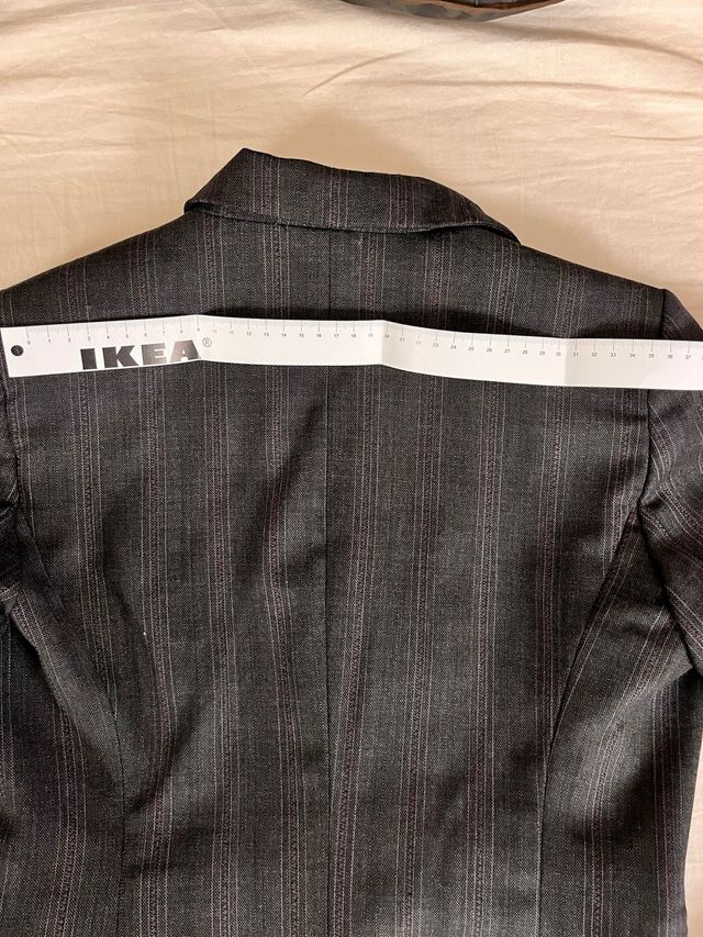 Blazer grigio simil gessato Rinascimento