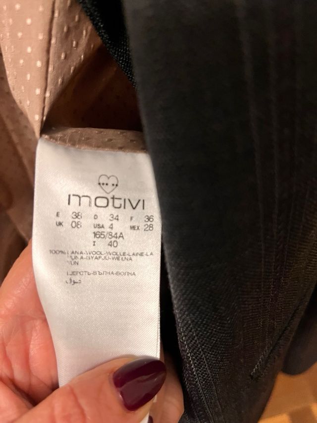 Blazer grigio simil gessato Rinascimento